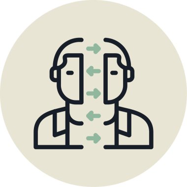 Modern simgenin vektör illüstrasyonu