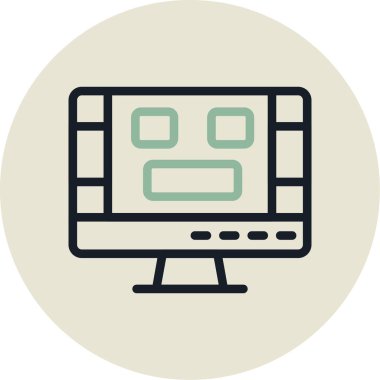 izleyici simgesi, vektör illüstrasyonu