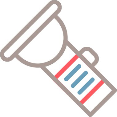 Termometre. Web simgesi basit illüstrasyon