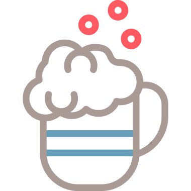 meşrubat içecek ikonu - taslak biçiminde