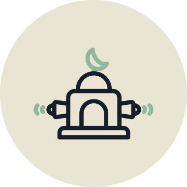 Kahve fincanı. Web simgesi basit illüstrasyon