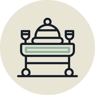 Cami simgesinin vektör illüstrasyonu