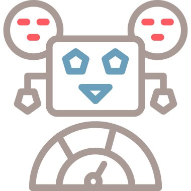 Robot simgesi, vektör çizimi