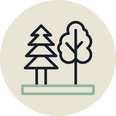 Ağacın vektör illüstrasyonu