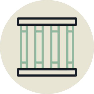 Sütun. Web simgesi vektör illüstrasyonu