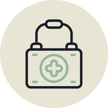 çanta vektör simgesi modern illüstrasyon