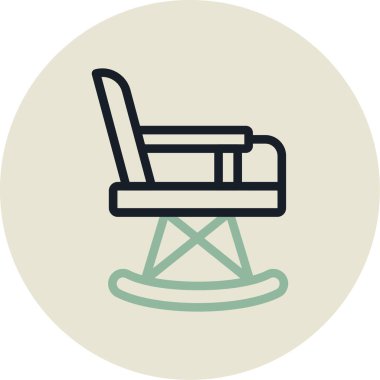 koltuk simgesi vektör illüstrasyonu