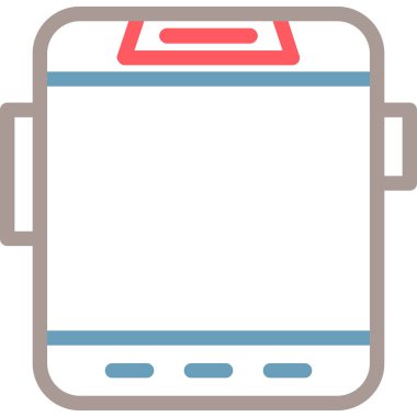 Cep telefonu simgesi, vektör illüstrasyonu