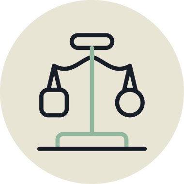 Ölçekli simge vektör illüstrasyonunu dengele