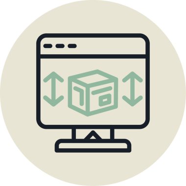 İnternet Vektörü Kabartma Simgesi Tasarımı