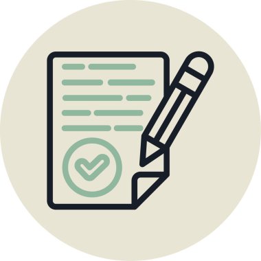 Belge simgesinin vektör illüstrasyonu