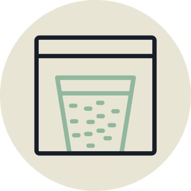 Kova. Web simgesi basit illüstrasyon