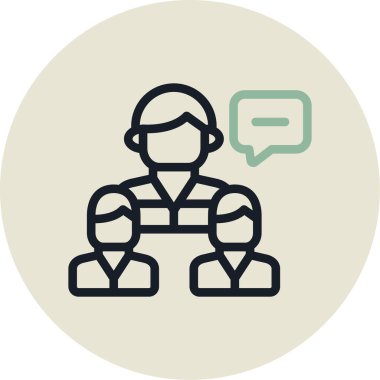 İnsan simgesinin vektör illüstrasyonu