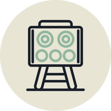 Modern otomatik simge eksikliğinin vektör illüstrasyonu