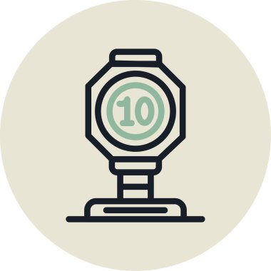 watch simge vektör çizim