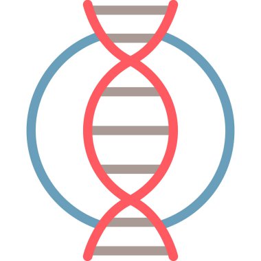 Genetik Miras Çizgisi Çokrenkli, Vektör İllüstrasyonu