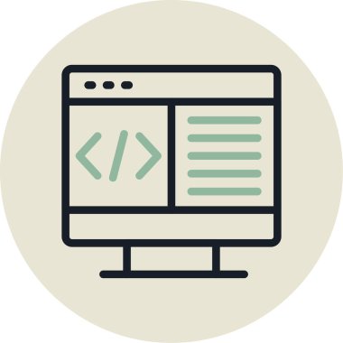 Web simgesi vektör illüstrasyonu