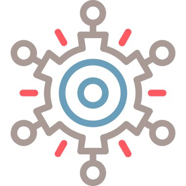 Teçhizat Web simgesi basit illüstrasyon