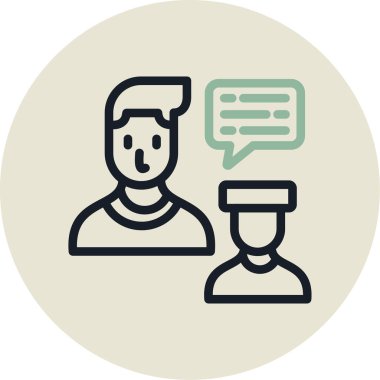 Müşteri servis simgesi vektör illüstrasyonu