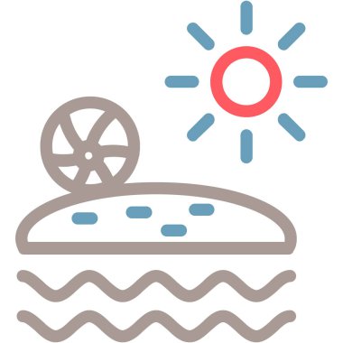 Tek bir izole simgenin vektör illüstrasyonu