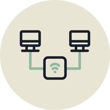 Wi-Fi simgesinin vektör illüstrasyonu