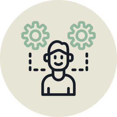 Modern simgenin vektör illüstrasyonu