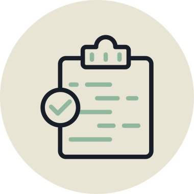 Liste vektör simgesini kontrol et