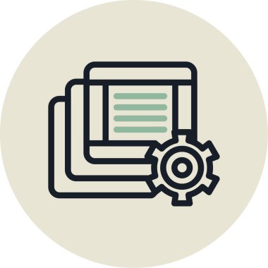 Seo simgesinin vektör illüstrasyonu