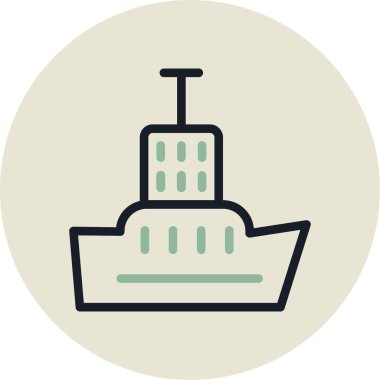 Modern yapı simgesinin vektör illüstrasyonu