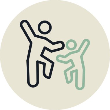 İnsan simgesinin vektör illüstrasyonu