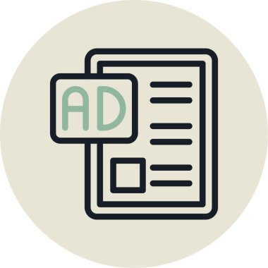 Sandviç Tahtası Çemberi, Vektör İllüstrasyonu