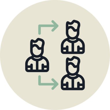 İnsan simgesinin vektör illüstrasyonu