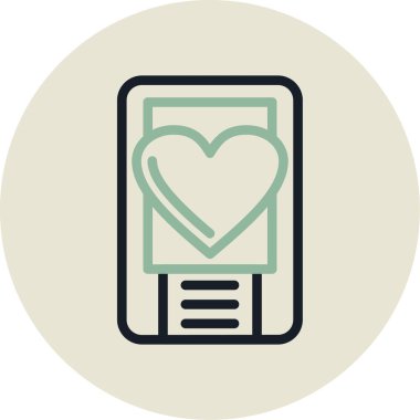 akıllı telefon simgesi vektör illüstrasyonu