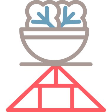 Yemek. Web simgesi basit illüstrasyon