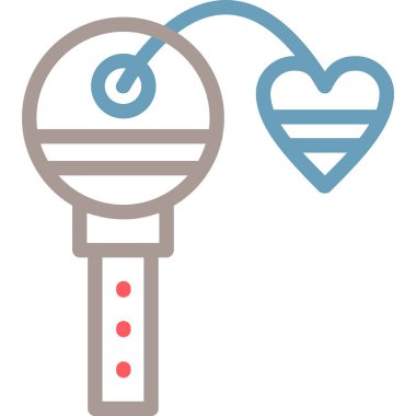 Kalp. Web simgesi basit illüstrasyon