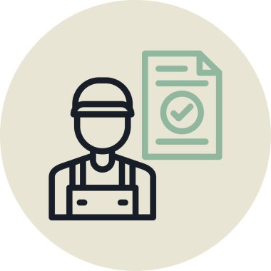 Pano ikon vektör ince çizgi işareti olan teslimatçı. izole edilmiş sembol çizimi