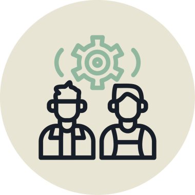 Müşteri hizmetleri ikonu. özet çizimi