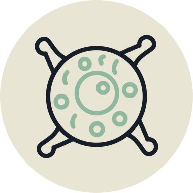 Çizgi film simgesinin vektör çizimi