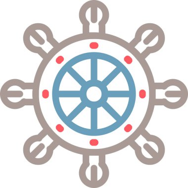 Gemi simgesi vektör illüstrasyonu