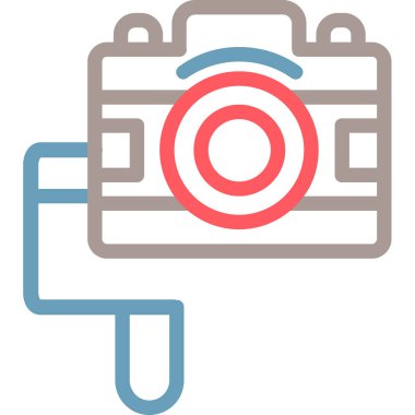 Kamera. Web simgesi basit illüstrasyon