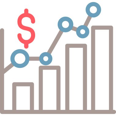 Büyüme grafik vektör çizim