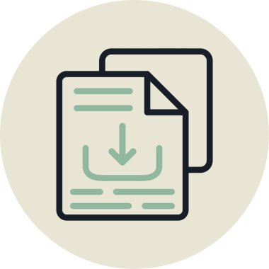 dosya biçimi simgesi, vektör illüstrasyonu