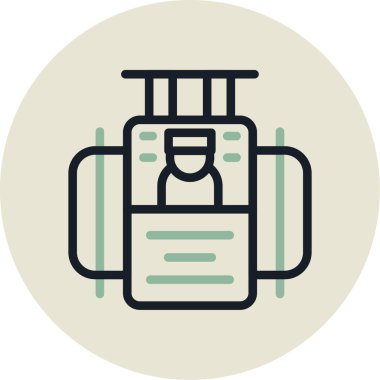 Bir şişe suyun vektör çizimi