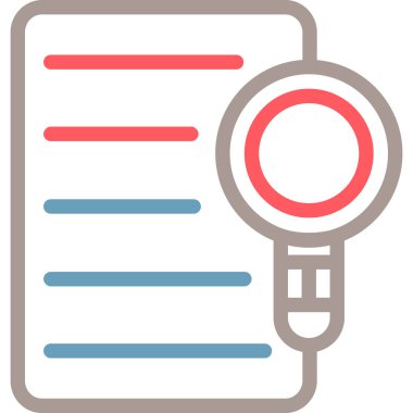 Belge. Web simgesi basit illüstrasyon