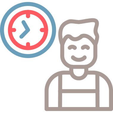 zaman simgesi, vektör illüstrasyonu, tasarım