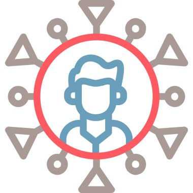 avatar. Web simgesi basit illüstrasyon