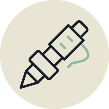 Kalem. Web simgesi basit illüstrasyon