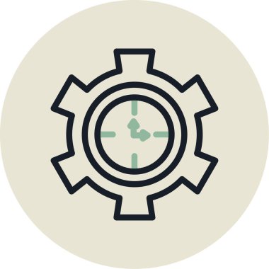 Teçhizat Web simgesi basit illüstrasyon