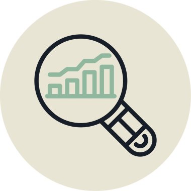 iş grafiği vektör çizgisi simgesi, düzenlenebilir vuruş, doğrusal arkaplan. doğrusal sembol