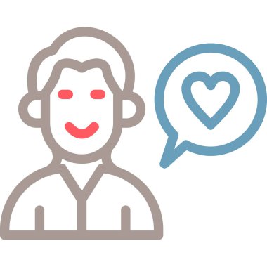 kalp vektör çizim simgesi